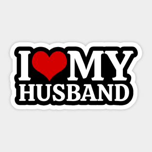 I Love My Husband Sticker